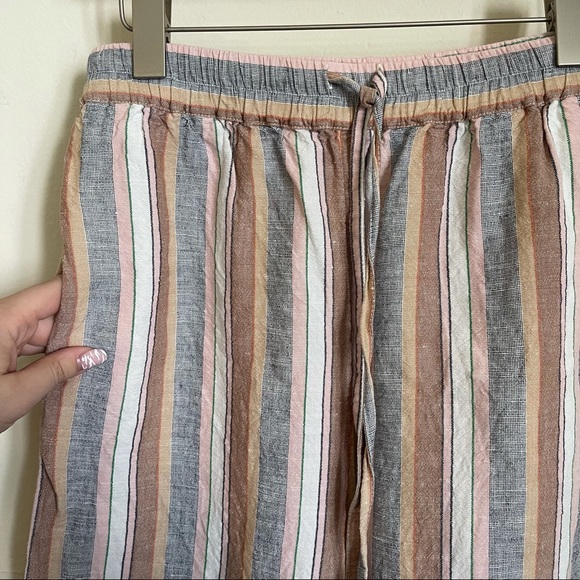 ‼️‼️SOLD‼️‼️Free People Striped Wide Leg Linen Pants - Picture 4 of 8